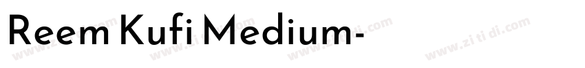 Reem Kufi Medium字体转换